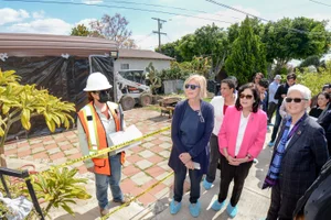 Supervisor Solis group photo at the Private Home Ground Lead Contamination