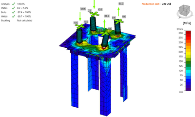 Stützplatte am Wasserkraftwerk, Tansania 