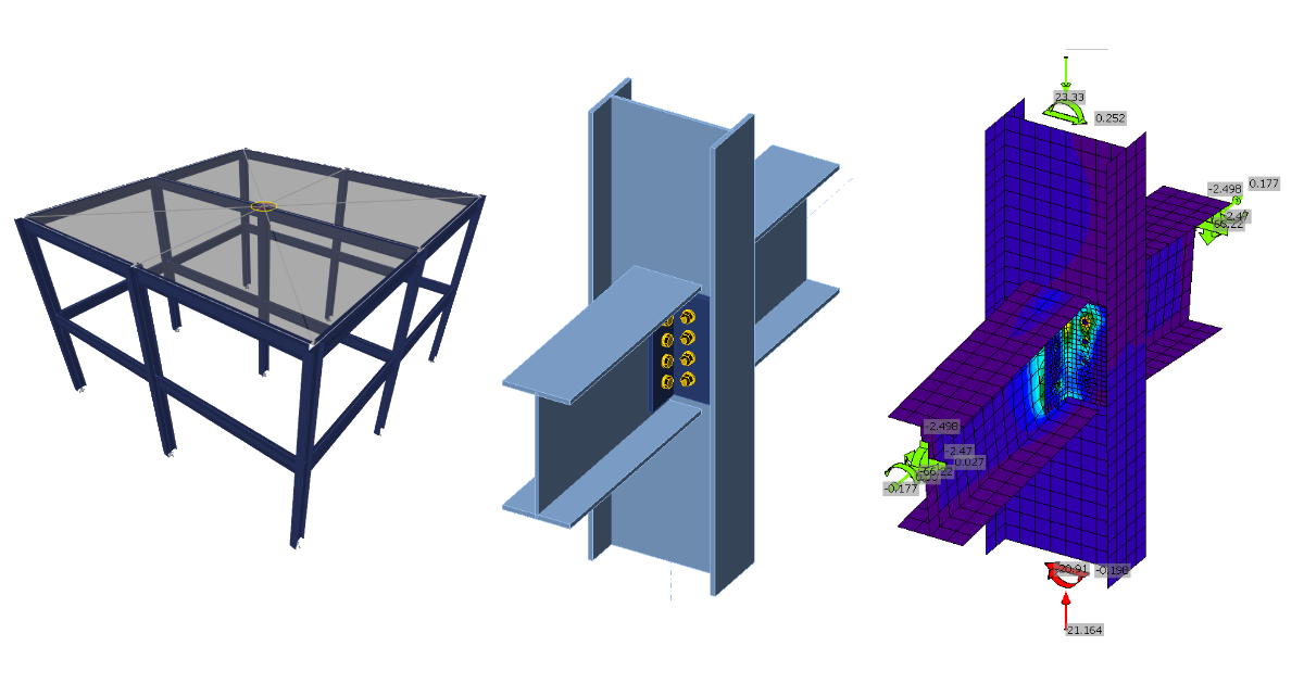 ETABS BIM link for steel connection design (AISC) | IDEA StatiCa