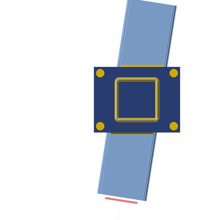 Front view end moment plate