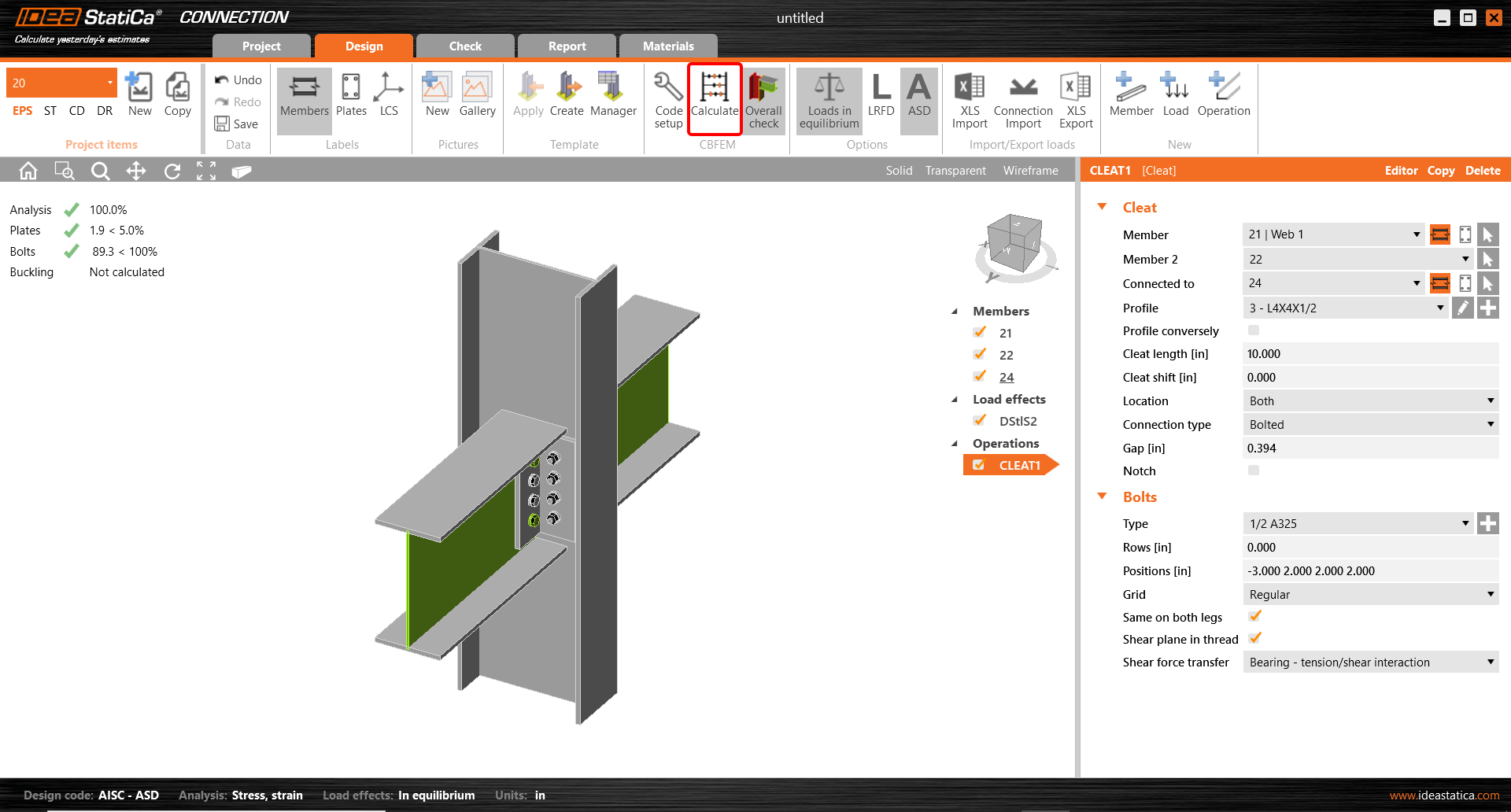 ETABS BIM link for connection design | IDEA StatiCa