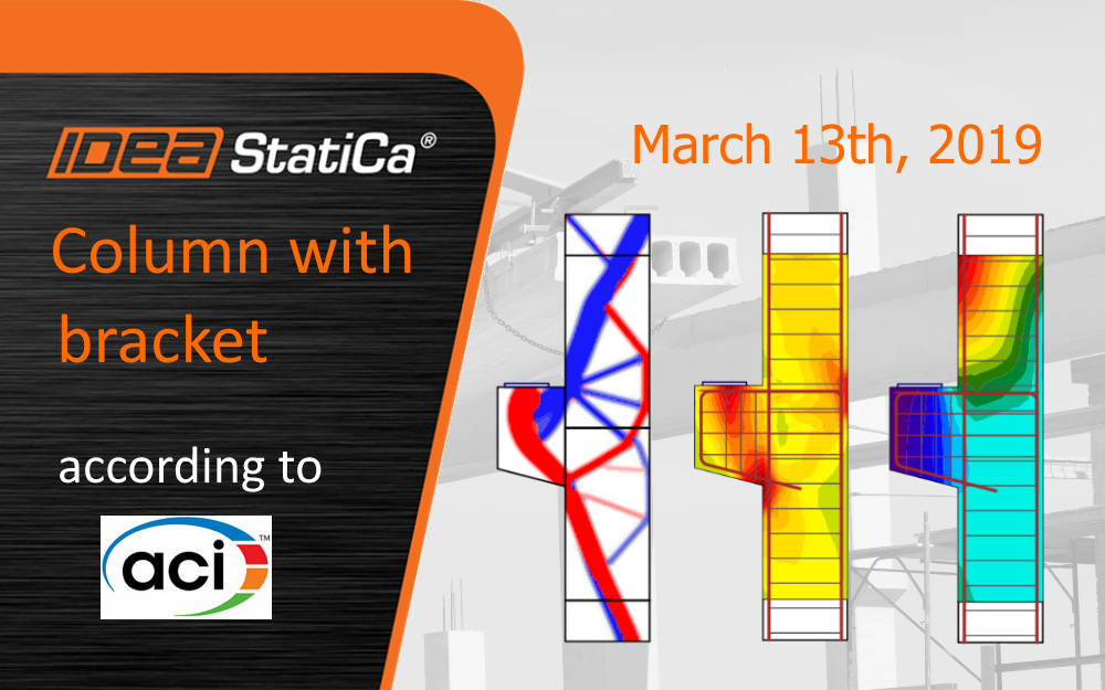 Column with bracket according to ACI