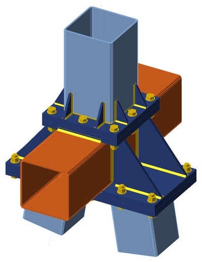 A-Frame knuckle connection