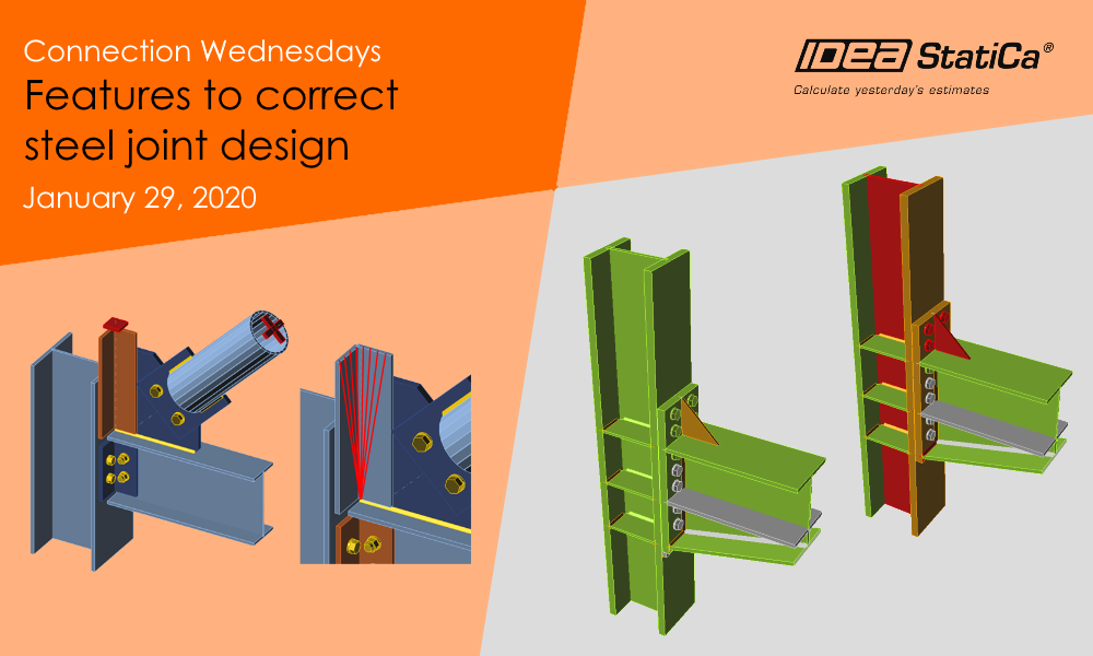 Features to correct steel joint design