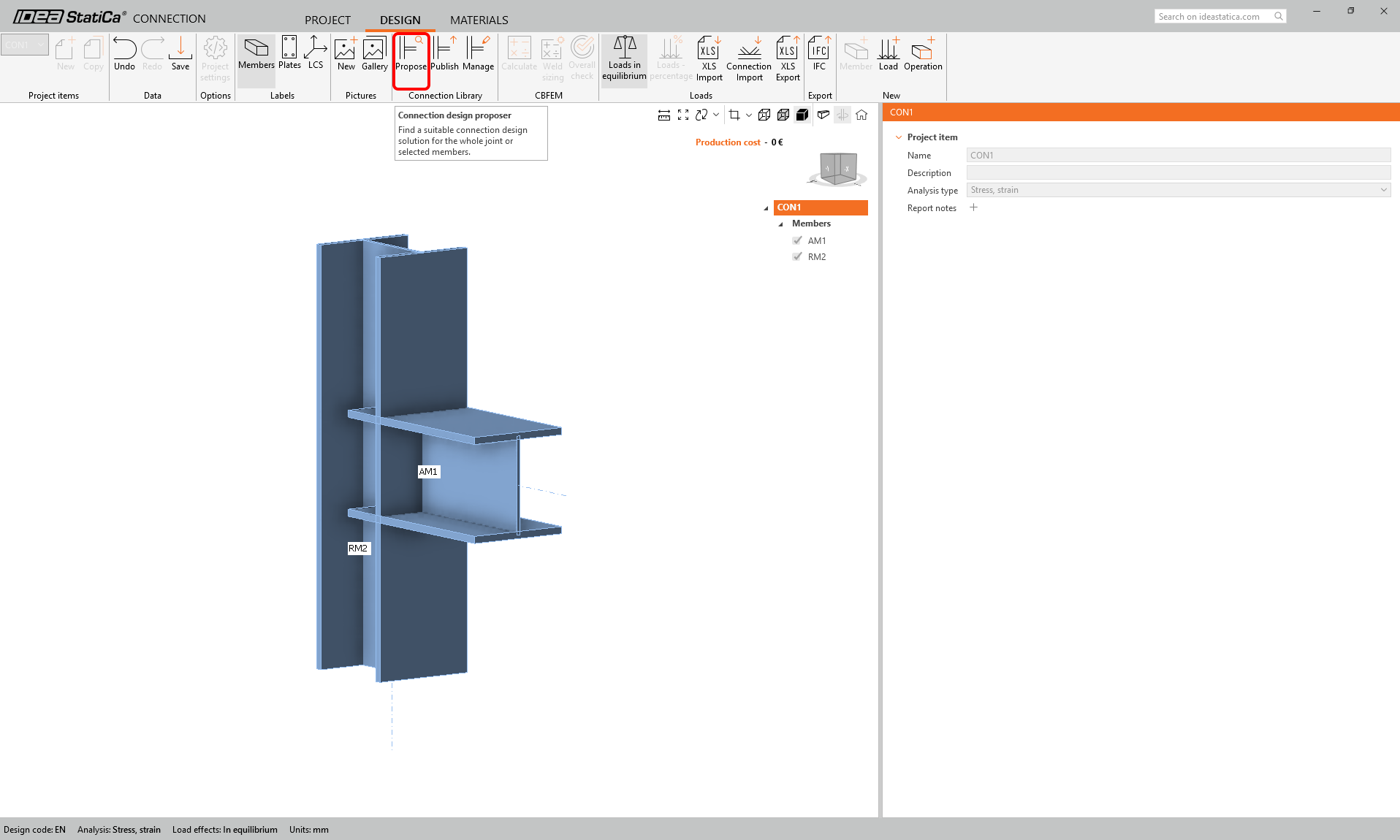 Structural design of steel beam (AISC) | IDEA StatiCa