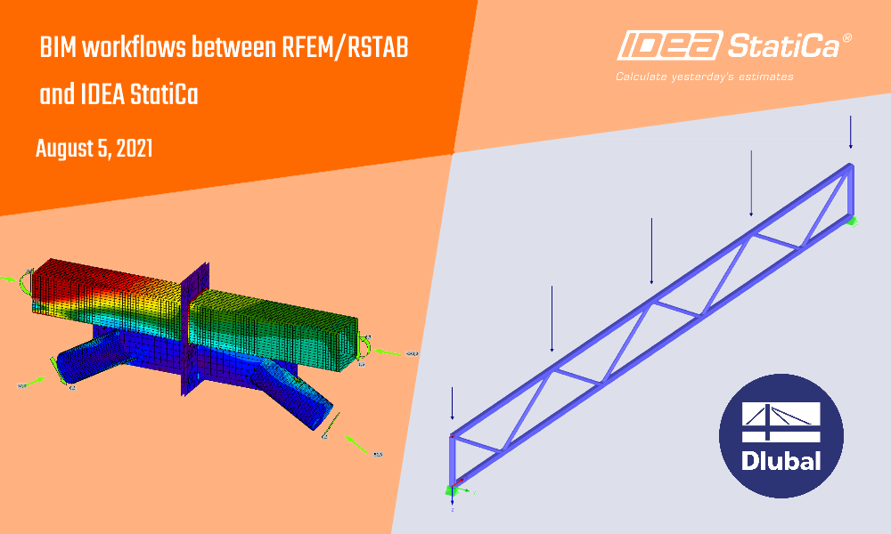 Effectieve BIM workflow van RSTAB & RFEM naar IDEA StatiCa