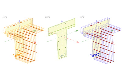Spanningsresultaten in 3D-weergave