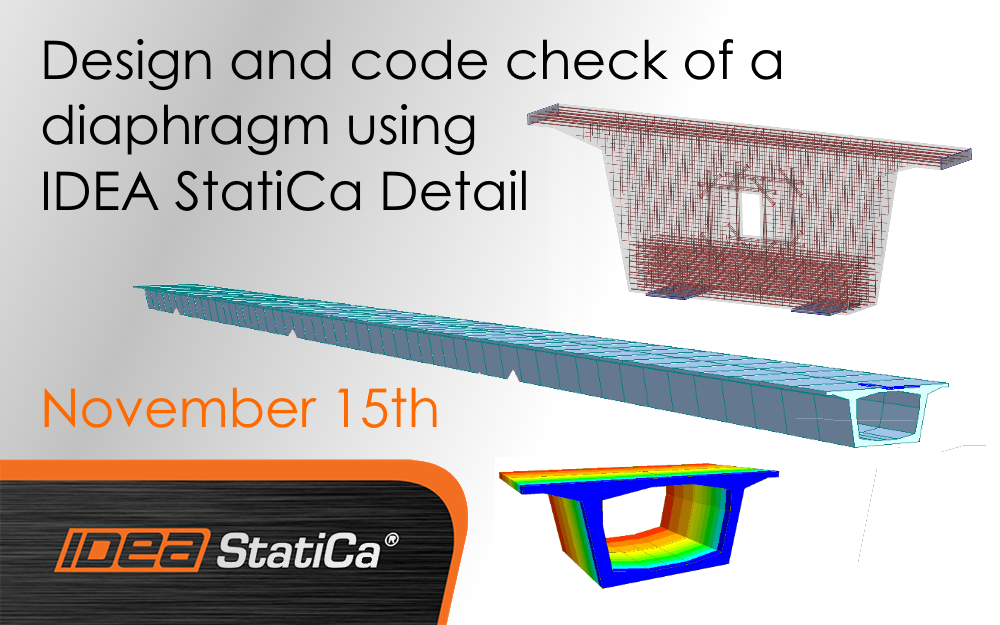 Design and code check of a diaphragm using IDEA StatiCa Detail