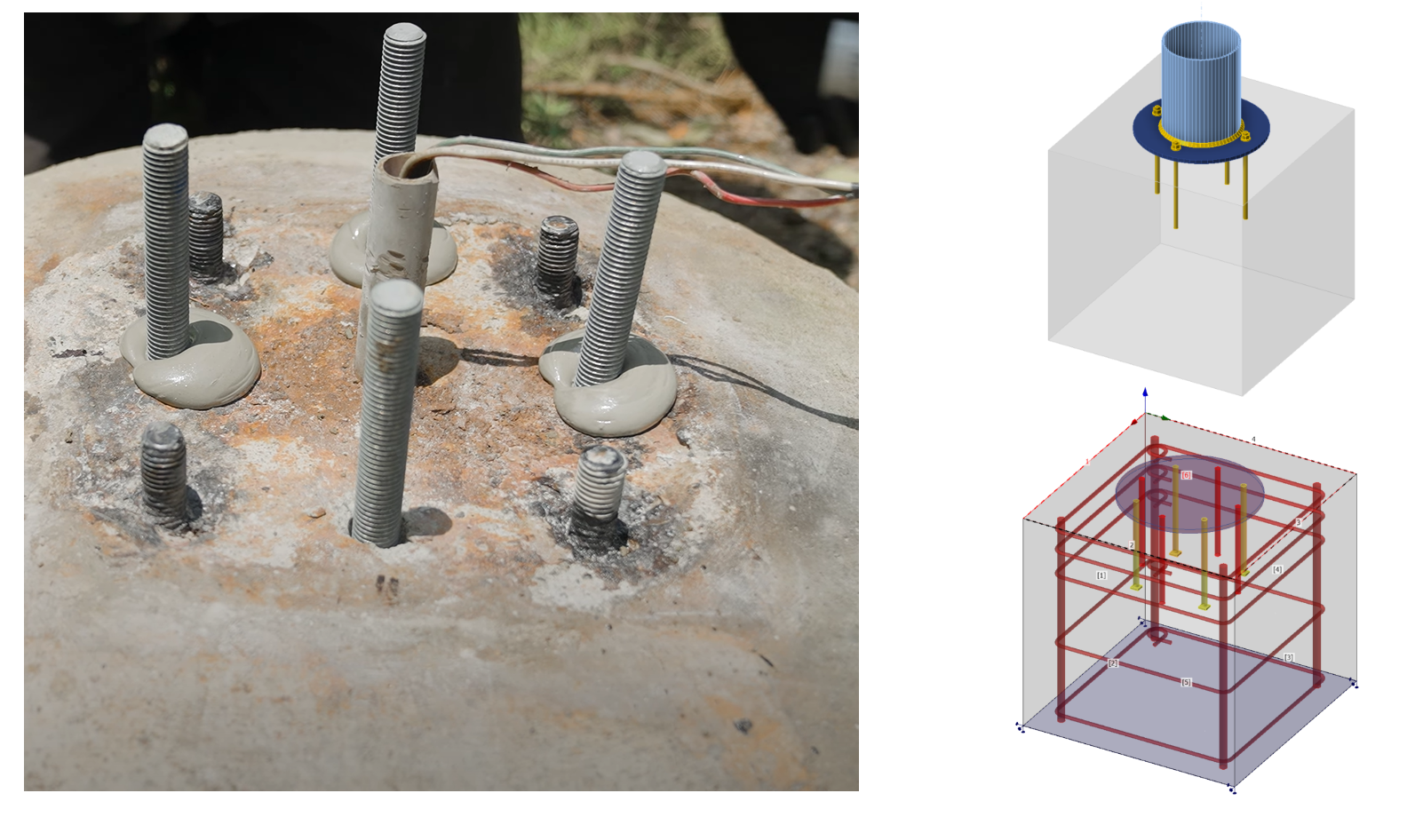 Base plate repairs with adhesive anchors