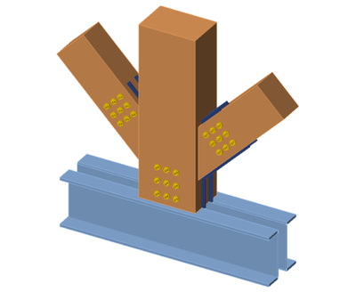 Styčník ocel - dřevo