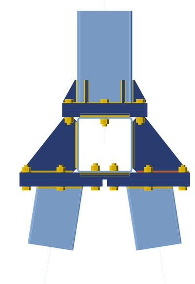 Front view of 3D model