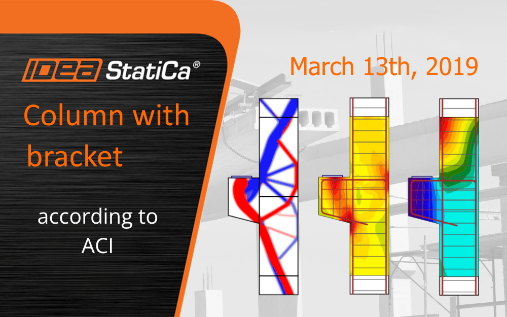 Column with bracket according to ACI