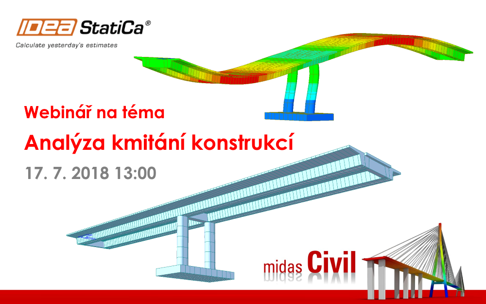 Midas Civil – Analýza kmitání konstrukcí