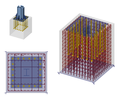 ACI - Pedestal anchoring reinforcement