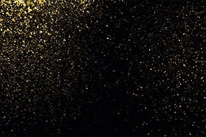 Schwarzer Hintergrund mit goldenen Konfetti