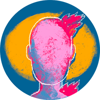 illustration of a head with flames coming from the top to show that this top leadership development challenge for HR pros is about using leadership development to reduce burnout