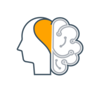 brain and heart merged together to symbolize holistic personality insights for middle managers