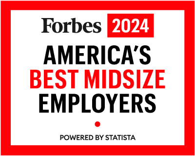 Forbes 2024 America's Best Midsize Employers badge