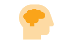 icon of person's head with a brain represents cognitive assessments