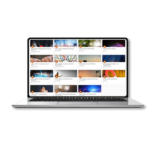 laptop screen showing leadership skills Insights