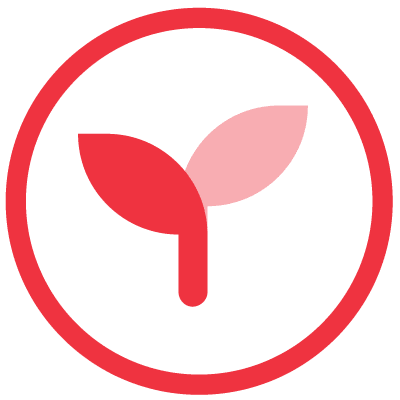 icon of a plant growing to show that growing people using technology still needs to be people centered in 2022 (one of the top 10 hot leadership topics for this year)