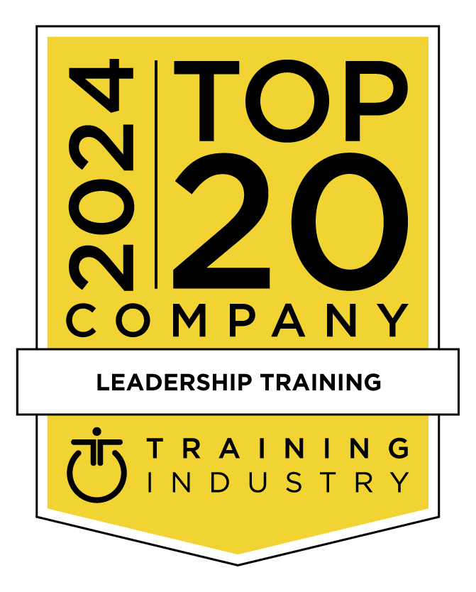 Training Industry Top Leadership Training Company awards badge