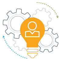 Grinding gears to show how immersive middle manager development involves a more realistic, hands-on approach. 