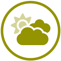 icon of the sun coming out through clouds to show that building clarity for their teams will help leaders through changes in the workplace today