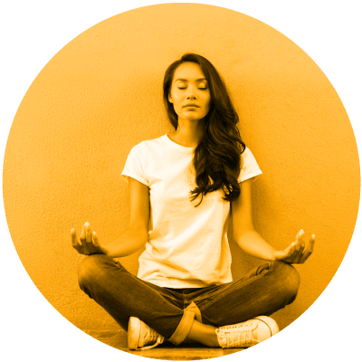 a woman doing yoga to show that employee well-being is number 1 on the list of 10 hot leadership topics for 2021