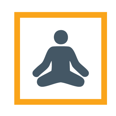 person meditating in seated position