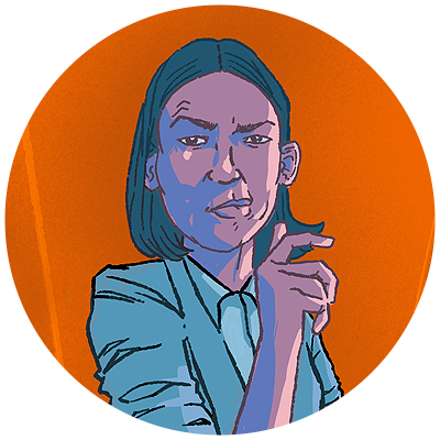 a woman looking forward skeptically to show she's the skeptic type of stakeholder