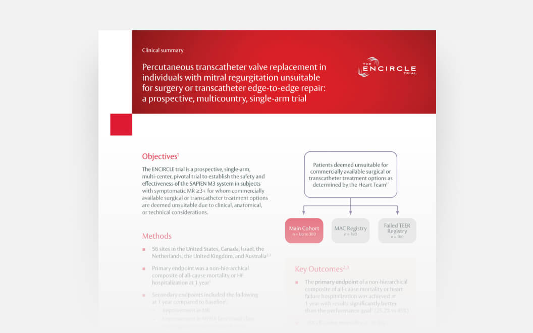 Encircle Clinical Summary - Image - Evidence - Sapien 3  