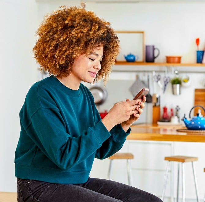 Easily accessing personal loans online using a mobile device.