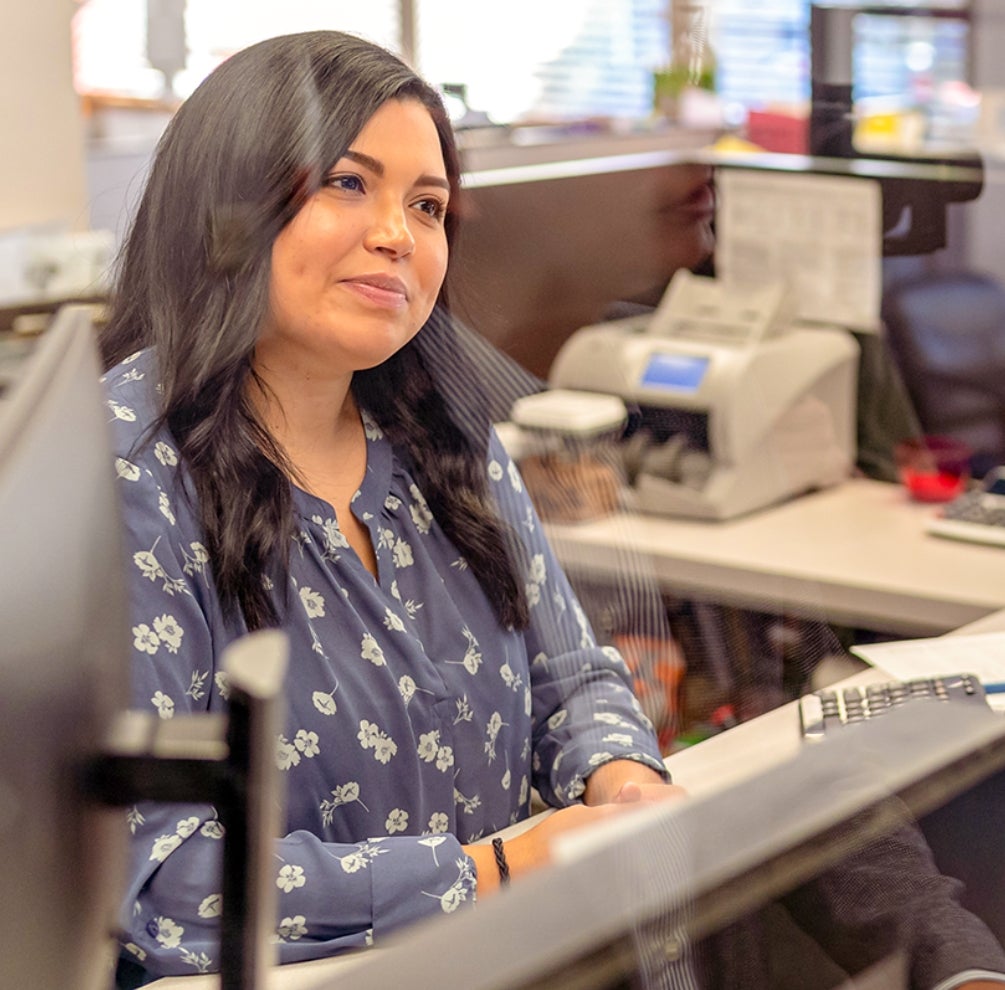 Our team waiting to help with CheckSmart financial services.