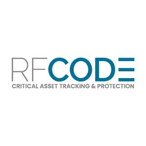 RF Code logo with the text 'CRITICAL ASSET TRACKING & PROTECTION'.