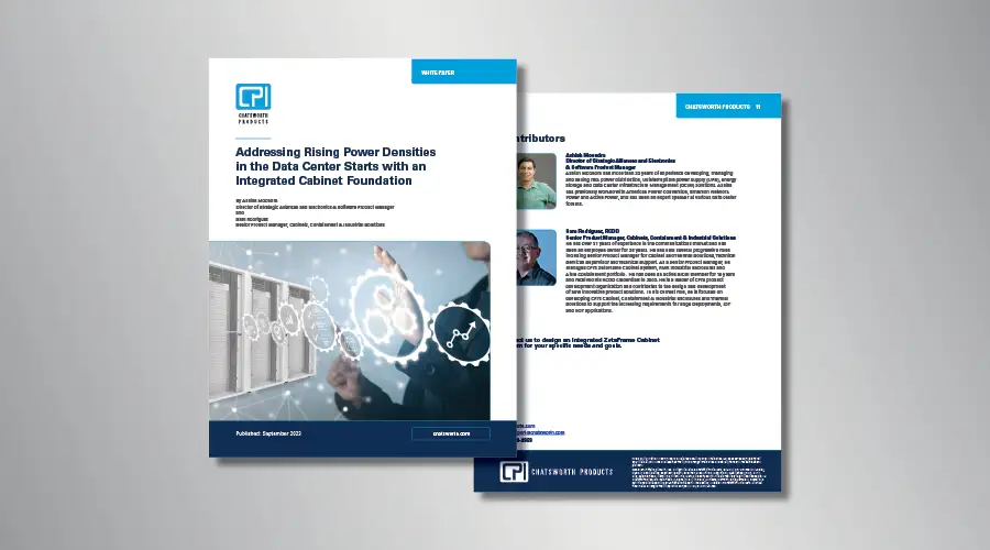 Addressing Rising Power Densities in the Data Center Starts with an Integrated Cabinet Foundation
