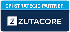 CPI Strategic Partner logo featuring Zutacore branding.
