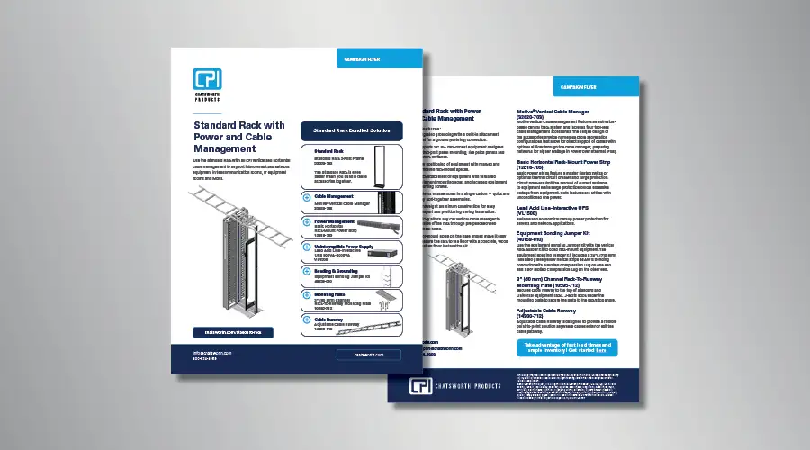 Standard Rack Bundled Solution Brochure with Power and Cable Management