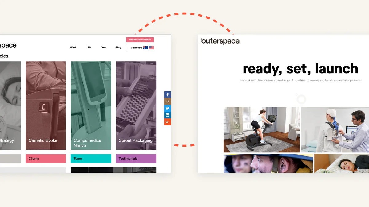 Product design process illustrated