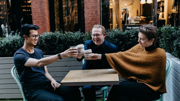 Luminary keep cups at cafe