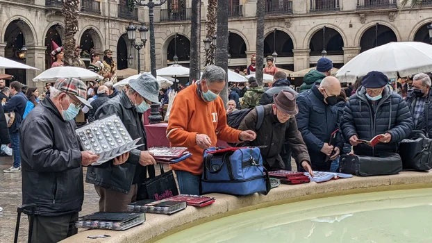 Collectibles market in Barcelona