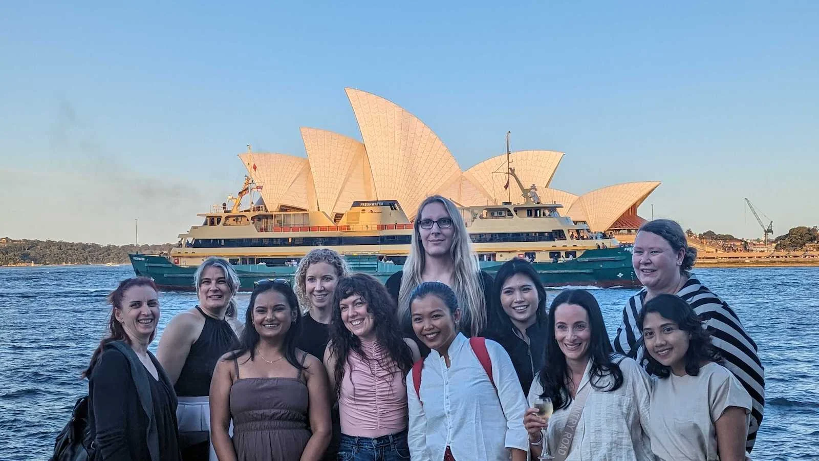 Some of our team members in front of the Opera House