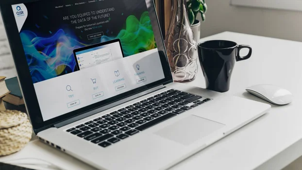 Image showing QSR website on a laptop computer