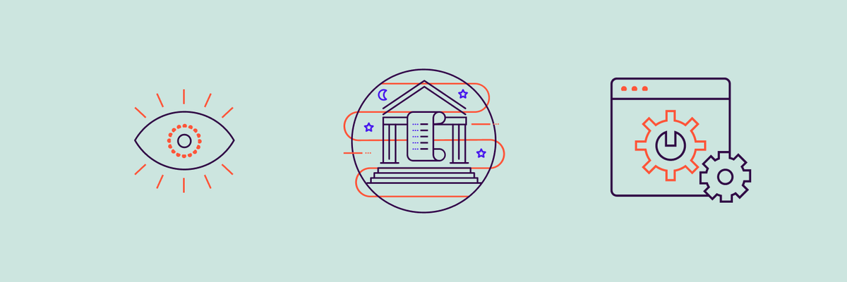 Picture of line graphics depicting the type of work NSW governement do