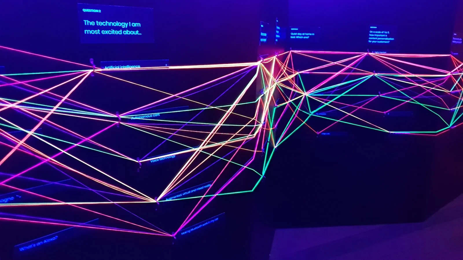 Interactive survey wall