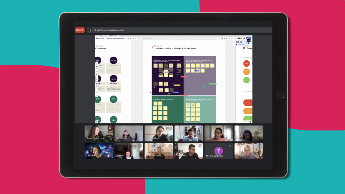 Interrelate - online workshop with Miro board