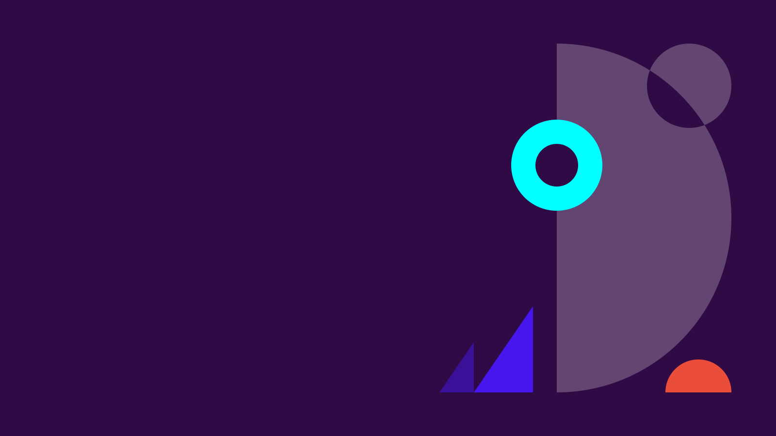 Unique shapes showing different colour ratios