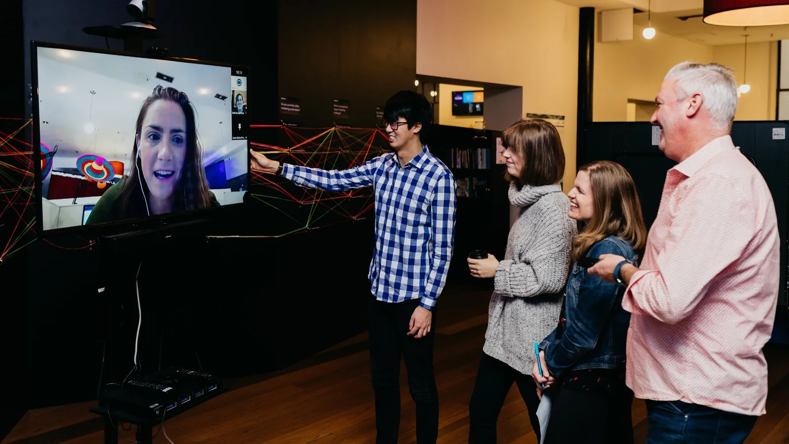 Distributed team photo