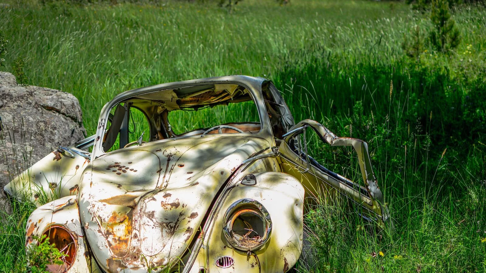 Abandoned car