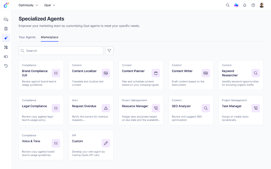 Optimizely Specialized Agents